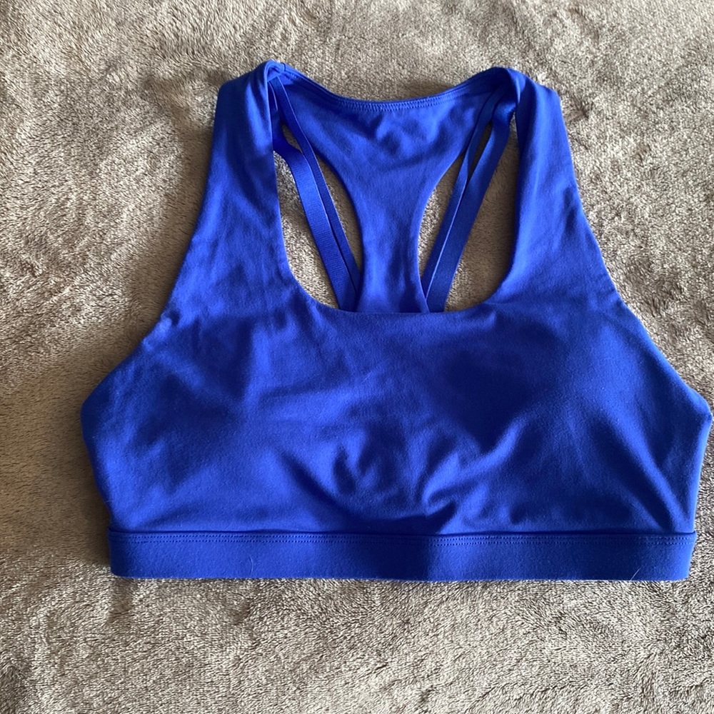 Fabletics cobalt sports bra